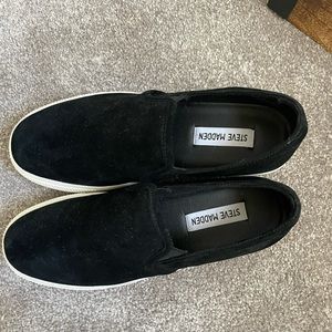 Steve Madden black platform sneakers